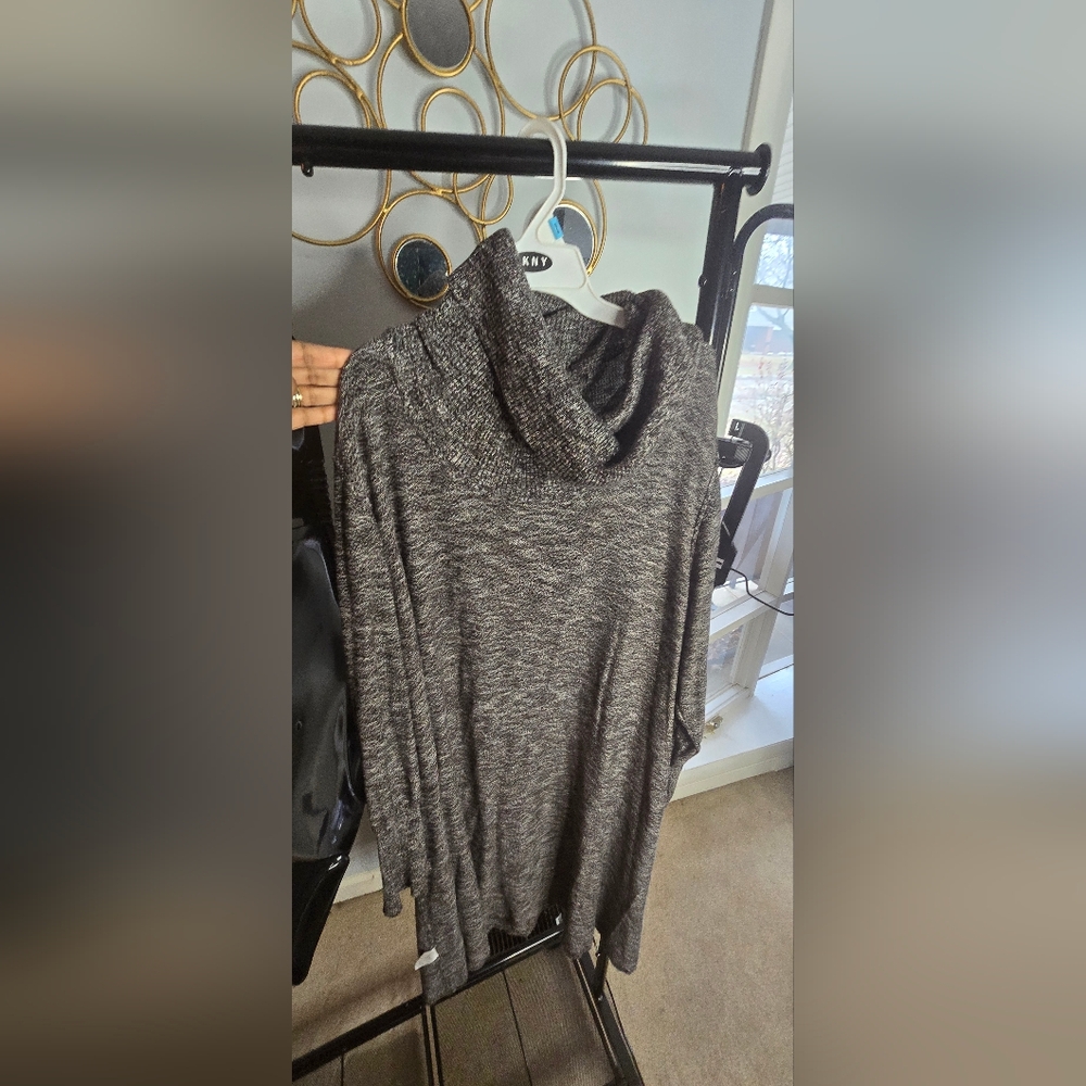 Studio One Charcoal Long Sleeve Dress